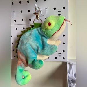 Iggy upcycled beanie baby pouch